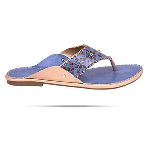 TOMAS WEENER TOMAS WEENER Women Fashion Sandals Super Comfortable Soft Stylish Sandals Footwear for Women & Girls Wear All Day Sandal Shoes Chappal for Ladies Size UK/India 9 Color Blue
