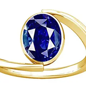 Divya Shakti 5.25-5.50 Ratti Blue Sapphire Neelam Nilam Gemstone Panchdhatu Ring for Women