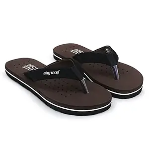 Skytrap Women Nubuck Ortho Extra Soft Slippers Flipflop (Brown, 8)