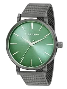 Giordano Analog Watch for Men Stylish Metal Strap| 3 Hands Mechanism with Water Resistant Wrist Watch GZ-50108