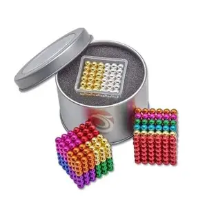 Magnetic Balls New Trending 216 Pcs Ball Toys for Kids - Educational Learning Game Set - New 6x6 Cube with 6 Colors 5mm Balls - Ideal for Boys, Girls