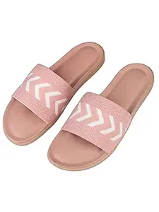 Bagadiya Trading Walktrendy Womens Synthetic Pink Open Toe Flats - 8 Uk (Wtwf623_Pink_41)