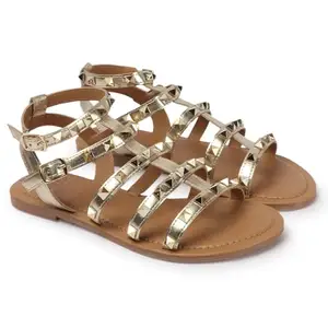 Carlton London Women Sandal,Gold,UK-7