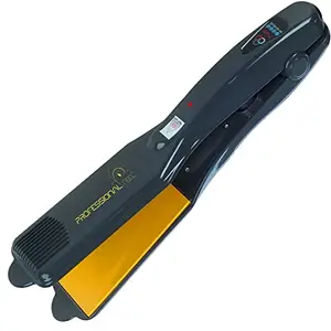 Professional Feel Hair Straightener with 4X Protection Ceramic Coated Gold Plates & Quick Heat-Up, Hair Straight & Style PF-1100