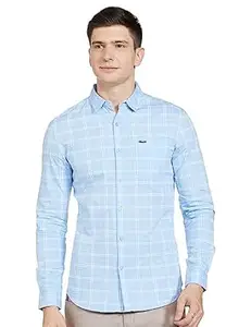 The Indian Garage Co Men Slim Fit Checkered Full Sleeves Spread Collar Casual Shirt