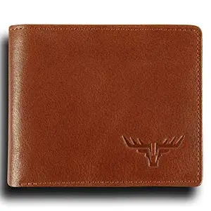 visage Tan & Brown Genuine Leather Men Wallet