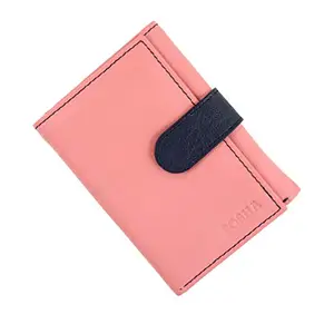 Posha RFID Pink Protected Leather Wallet for Women's