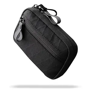 ALPAKA Minimalist Zipper Wallet - Black, Waterproof Zip HUB Pouch | ID Card Holder Wallet with Zipper for Men with Multi-Tool Slot