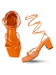 Froh Feet Women Fashion Casual Lace up Block Heel Women Sandals | Sandal For Girls | Gorgeous Ladies Slippers | Women Footwear