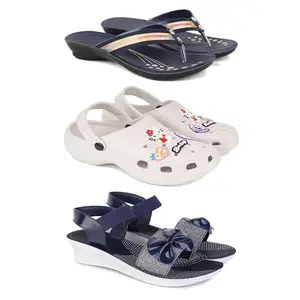 Women's Comfortable Sandal,Casual Lightweight Sandal for Everyday Wear | BTS-(3-COMBO)-1957-O10-1972-6-EURO-37