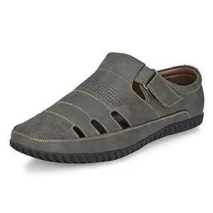 Centrino Mens 2340 Fisherman Sandals with Cushioned Insocks, Hook & Loop Strap, Trendy and Sporty Design, Premium Upper, Closed Sandal - For Spring Summer Travelling, Walking 2340-36_OLIVE_10