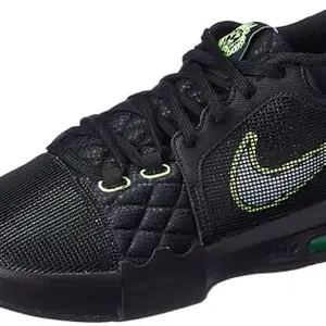 Nike Lebron Witness VIII EP-BLACK/WHITE-VOLT-FB2237-002-6UK