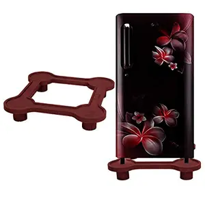 smart buy Refrigerator Stand and Washing Machine Stand Suitable for All Brand Single Door/Double Door Refrigerators, 150-292 Liters (Maroon Color)