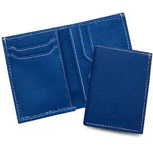 MATSS Navy Artificial Leather Card Holder for Men and Women