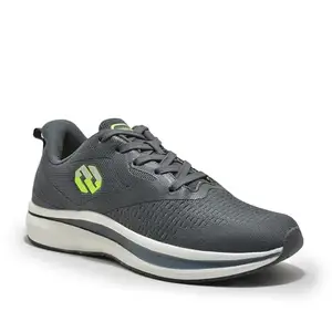 Woodland Men's Grey/Lime MESH Sports Shoes-9 UK (43 EU) (SGC 4707022)