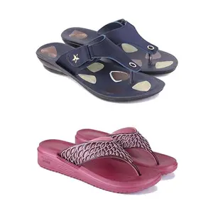 Women's Comfortable Sandal,Casual Lightweight Sandal for Everyday Wear | (COMBO-2)-1973-1886-7-EURO-38