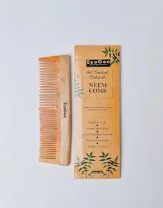 EcoGen Bamboo Comb | Handmade Comb | Pocket Size Comb | Sleek & Easy Combing | Travel Friendly Wooden Comb | Anti Static Comb for Hair Growth