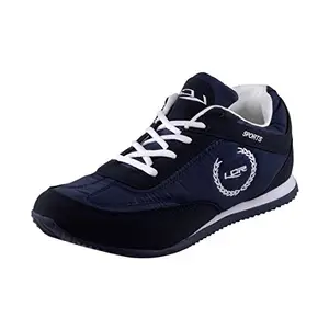LANCER Men Perth NBL-WHT-40 Mesh Sports Running Shoes 6 UK Navy Blue