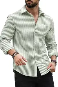 Belpatra Striped Casual Regular Fit Shirt for Men| Men Full Sleeve Shirt