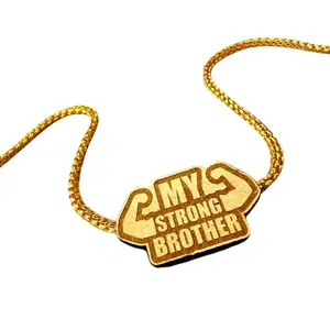 Piezart Personalized/Customized Raksha Bandhan Rakhi With Photo, Name or Message Of Your Brother | Best & Trendy rakhi for bhai | Rakshabandhan Gift I Rakhi for Brothers (Modern08, 1)