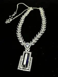 Al Abrarah American Diamond Jewelry Set With Earrings