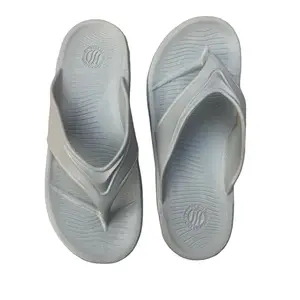 ALCOME Men's Regular Wear Grey Flip-Flop Sandals (4)