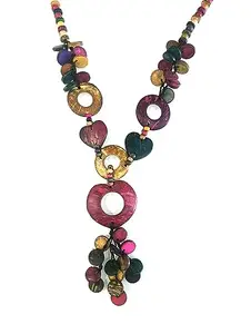 LA BELLEZA Wooden Beads Rabbit Rubby Mala Necklace Neckpiece Jewellery Making, Beading & Art Craft Work for Girls and Women