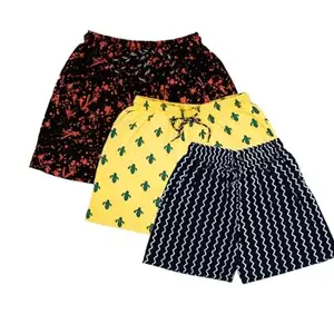 Powermerc Stylish Printed Shorts Combo of 3 for Women (S) Multicolour