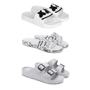DRACKFOOT Men's Sandals | Lightweight Wear| Stylish & Easy to Wear For Men'S GR-San-(3-COMBO)-3030-3104-3114-8
