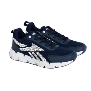 Lancer Mens FLASH-7NBL-WHT Navy Running Shoe - 7 UK
