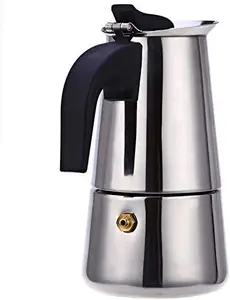 Divinext Divinext Stainless Steel Espresso Coffee Maker/Percolator Coffee Moka Pot Maker,8.07 x 4.92 x 3.94 in,Silver