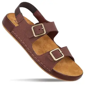 WALKAROO Women's Slip On Comfort Sandals - WLP78003 Brown Beige