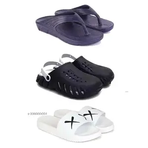 DRACKFOOT Men's Sandals | Lightweight Wear| Stylish & Easy to Wear For Men'S GR-SAN-(3-COMBO)-3153-3149-3029-8
