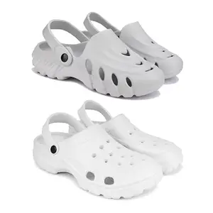 WINGSCRAFT Lightweight Classic Clogs || Sandals with Slider for Men-Combo(2)-3135-3122-10 White-2949