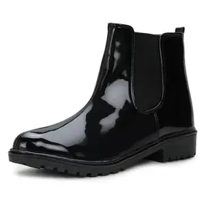 Jking black chelsea boots-6UK