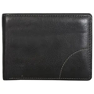 LMN Genuine Leather Black Men Wallet_34_111 (11 cc Card Slots)