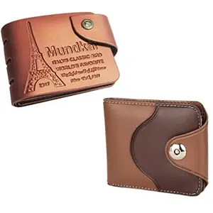 Mundkar Non Leather Wallet for Men & Boys. Gifting Wallet (Combo_02)