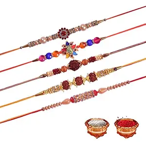 Manonita Rakhi Gift for Brother, bhaiya bhabhi, Gift Set (Rakshabandhan Mug, Roli,Chawal) BA-BB-BD-BG-BH