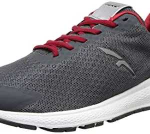 Furo (By Red Chief) FURO Men's Red & Grey Running Shoes - 9 UK, M-Grey/HR RED (R1030 F001)