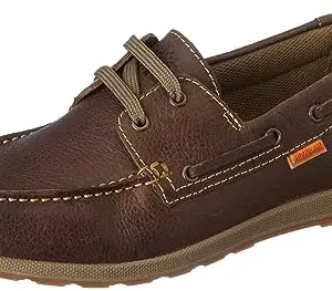 Woodland Men's Dubai Khaki Leather Casual Shoe-8 UK (42 EU) (OGC 4263122)