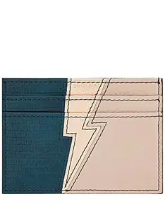 Accessorize London Women's Faux Leather Darks-Multi Lightning Bolt Hampton Cardholder