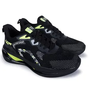 Lancer Mens PLATINUM-46BLK-PGN Black Running Shoe, 8