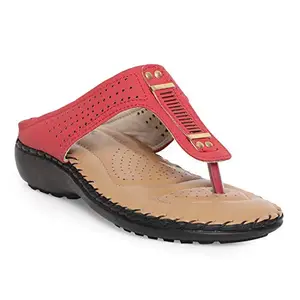 PARAGON Pavmr Shoes Women's Red Outdoor Sandals - 7 UK (40.5 EU) (R10517L-Red)