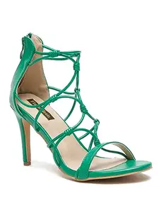 Flat n Heels Womens Green Sandals FnH H1517-GRN