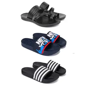 DRACKFOOT Men's Sandals | Lightweight Wear| Stylish & Easy to Wear For Men's GR-SAN-(3-COMBO)-3152-1587-3024-9