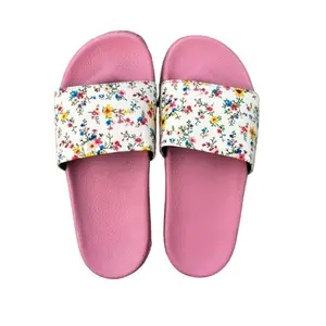 Women's Floral Print Slide & Comfortable New Arrival (Pink, UK Footwear Size System, Adult, Women, Numeric, Medium, 6)
