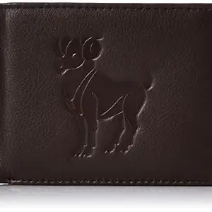 Justrack Dark Brown Colour Stylish Leather Wallet Only for Boys with Coin Pocket (LWM00201-JT_19)