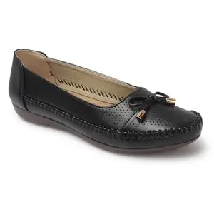 CHARMWALK Women's Loafers | Stylish Casual Slip-On Shoes | Lightweight & Comfortable for Daily and Office Wear (Brown, UK Footwear Size System, Adult, Women, Numeric, Medium, 4)