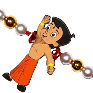 NITYAM ENTERPRISES Chhota Bheem Cartoon Character Kids Rakhi with Roli Chawal(NE 238)