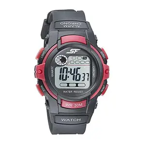 SF Casuals Digital Grey Round Dial Men's Sport Watch-77110PP01